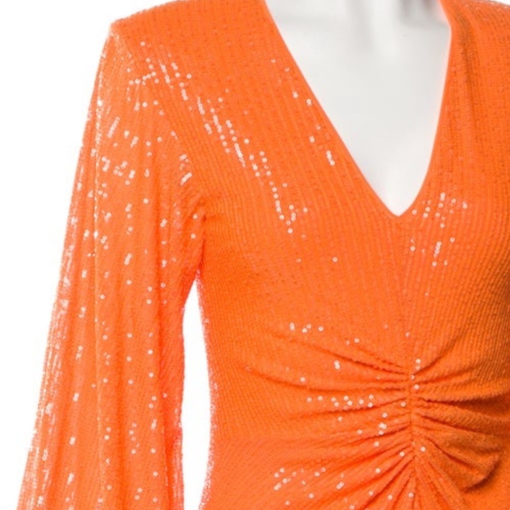 Rotate orange sequin dress - Picture 9 of 15